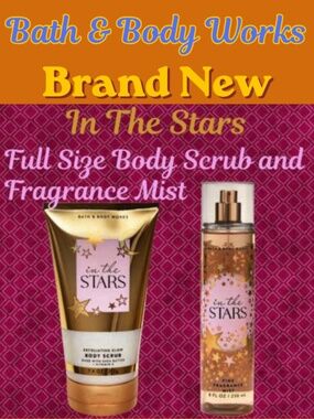 Bath & Body Works - Full Size In The Stars Body Scrub and Fragrance Mist -